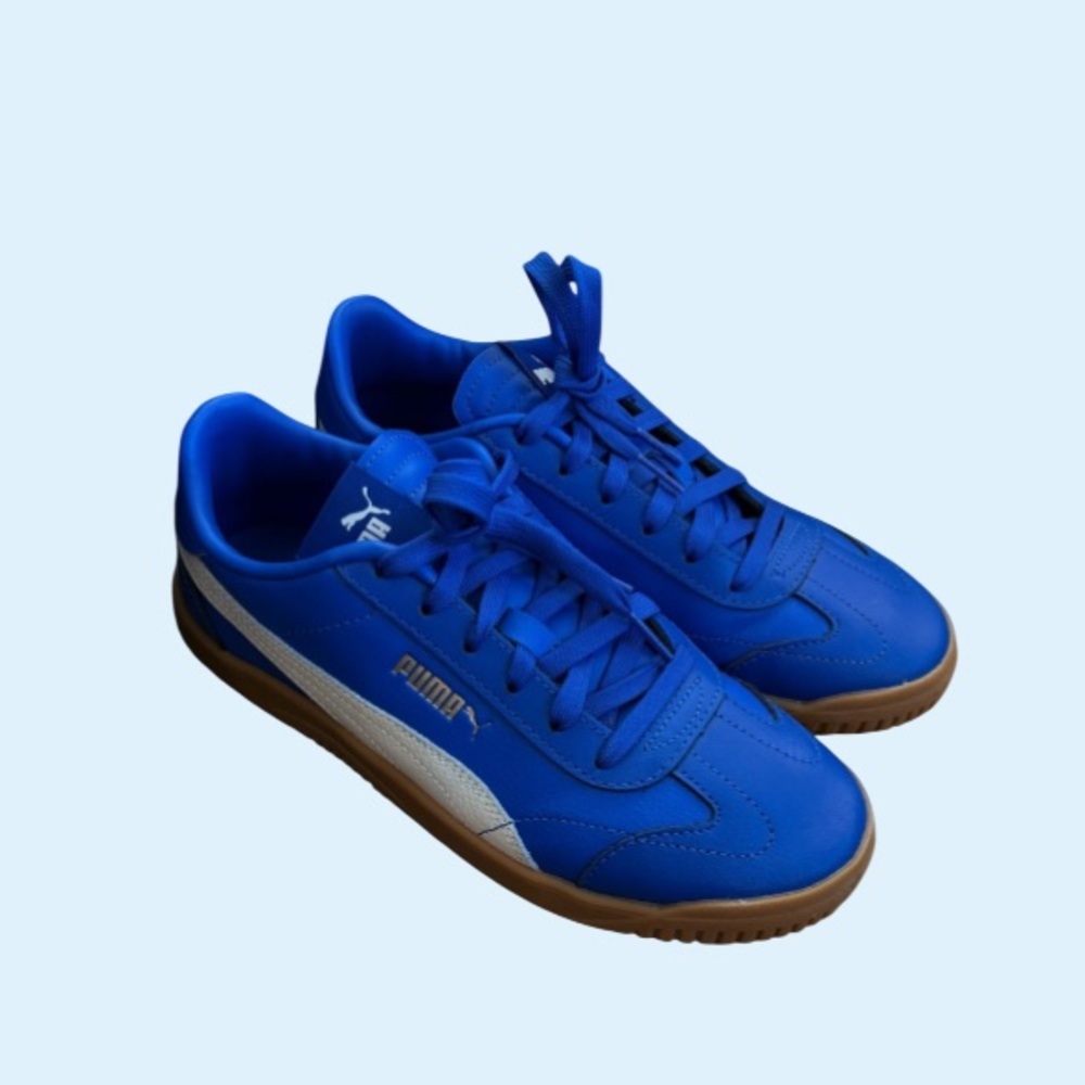 Puma Royal Blue and White Sneakers